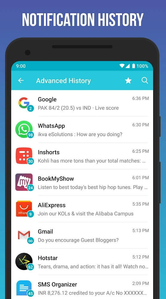 Notification History Log v16.3.7 MOD APK (Pro Unlocked)