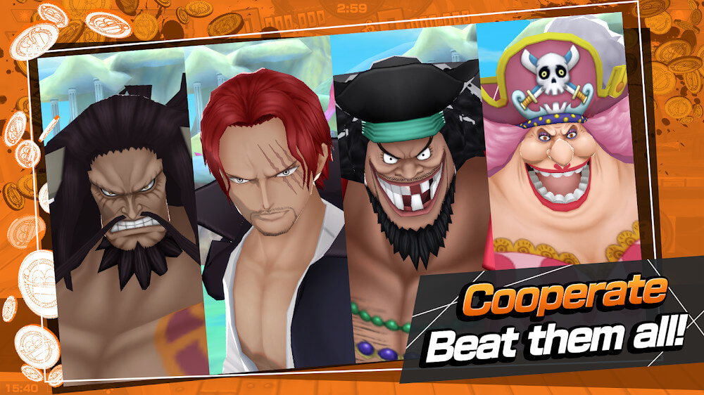 ONE PIECE Bounty Rush v60000 MOD APK (Menu: God Mode, No CD)