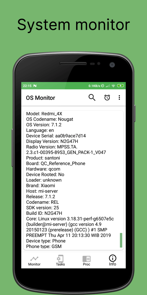 OS Monitor: Tasks Monitor v1.64 MOD APK (Premium Unlocked)