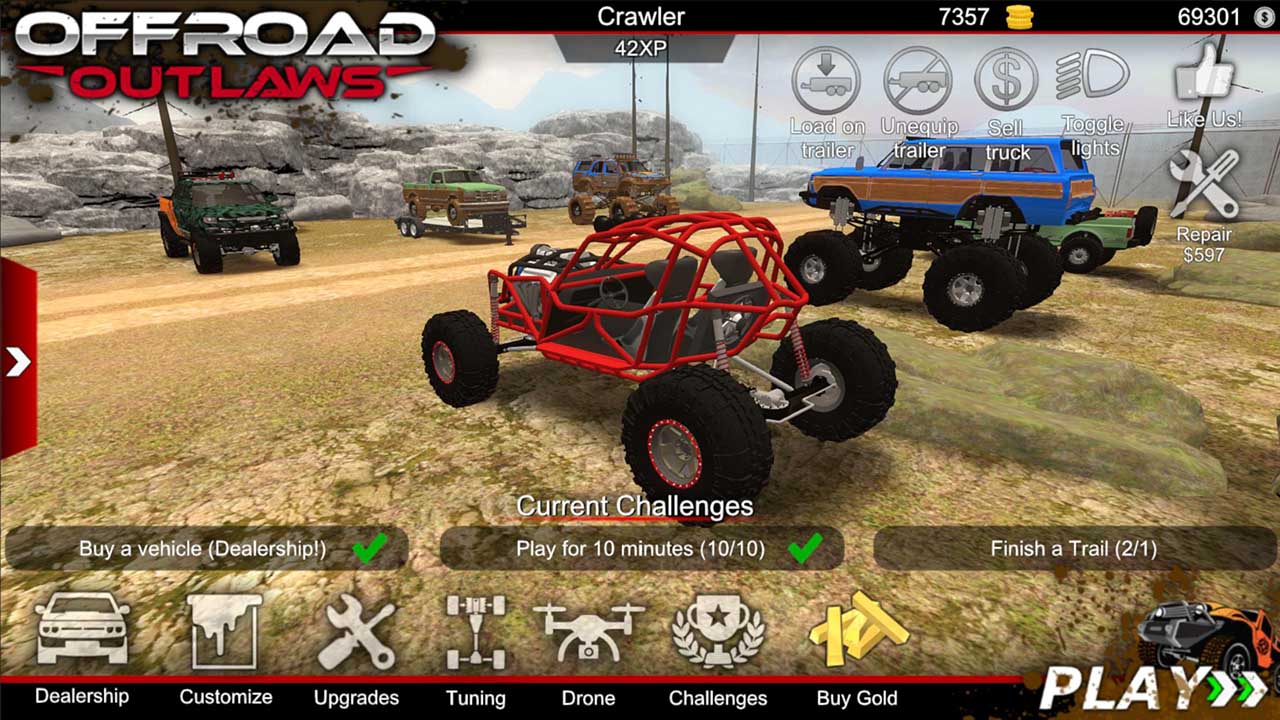 Offroad Outlaws MOD APK 6.5.0 (Free Shopping)
