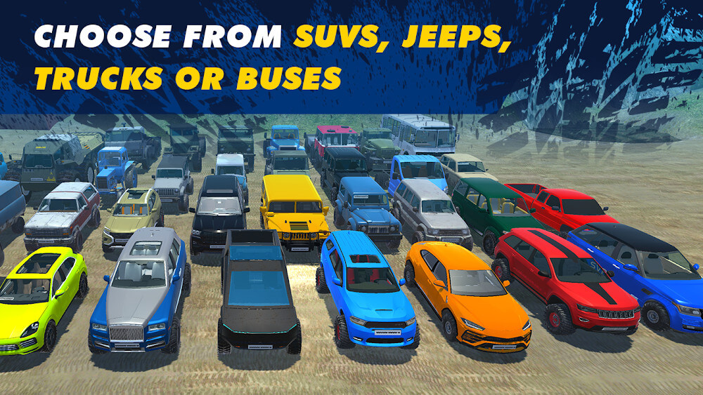 Offroad Simulator Online v5.03 MOD APK + OBB (Unlocked VIP, All Cars)