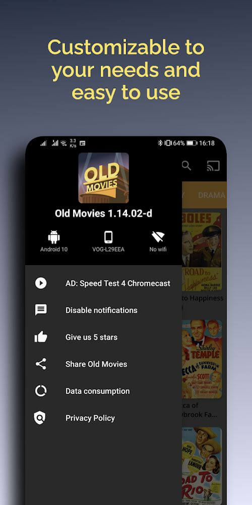 Old Movies Hollywood Classics v1.16.02 MOD APK (Mega Mod, AD-Free)