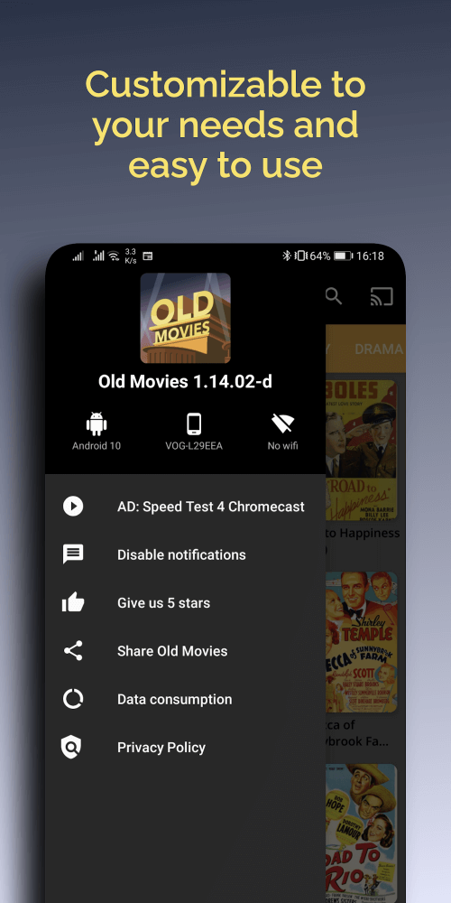 Old Movies Hollywood Classics v1.16.06 MOD APK (Mega Mod, AD-Free)