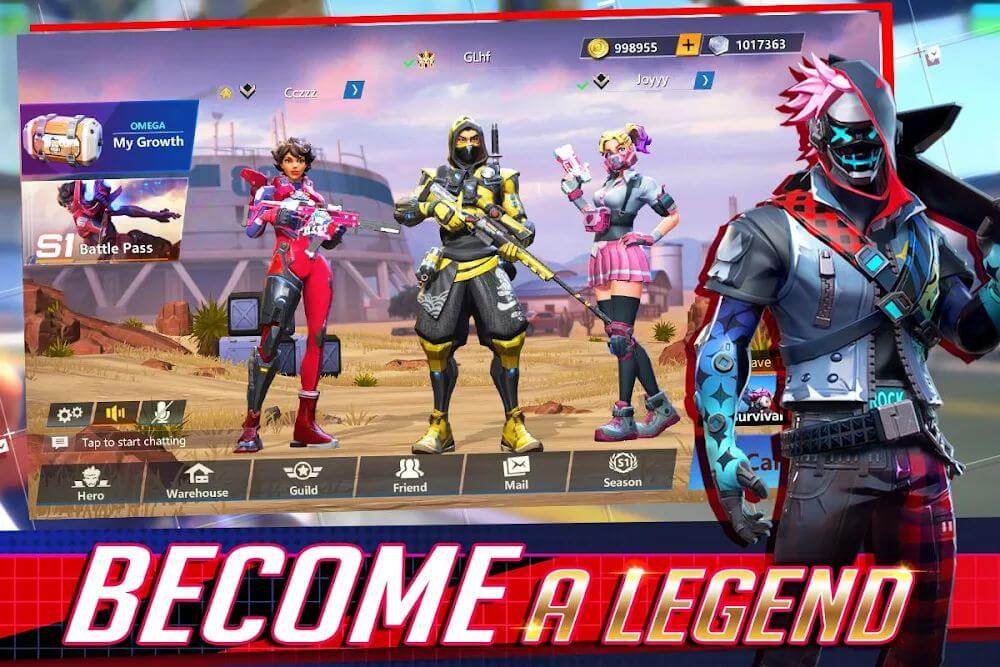 Omega Legends v1.0.77 APK + OBB (MOD, Mega Menu)