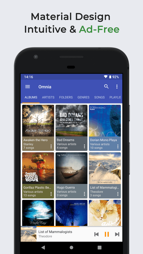 Omnia Music Player v1.7.7 MOD APK (Premium Unlocked)