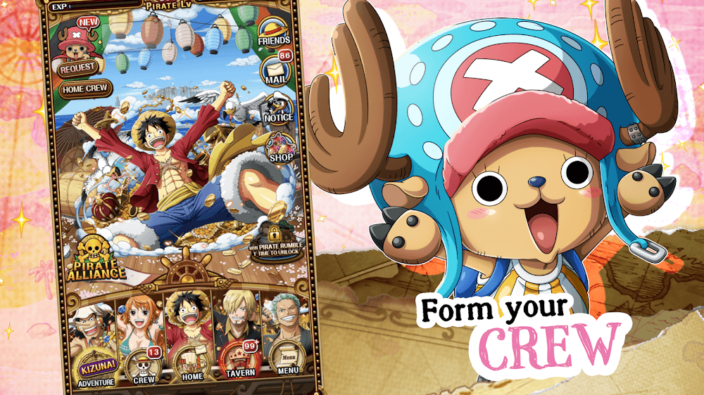 One Piece Treasure Cruise v14.0.3 MOD APK (God Mode, High Damage)