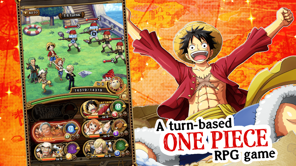 One Piece Treasure Cruise v14.0.3 MOD APK (God Mode, High Damage)