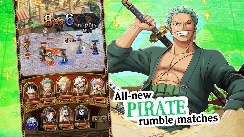 One Piece Treasure Cruise v14.0.3 MOD APK (God Mode, High Damage)