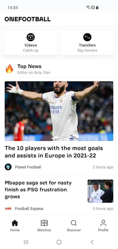 OneFootball v15.18.0 MOD APK (AD-Free)