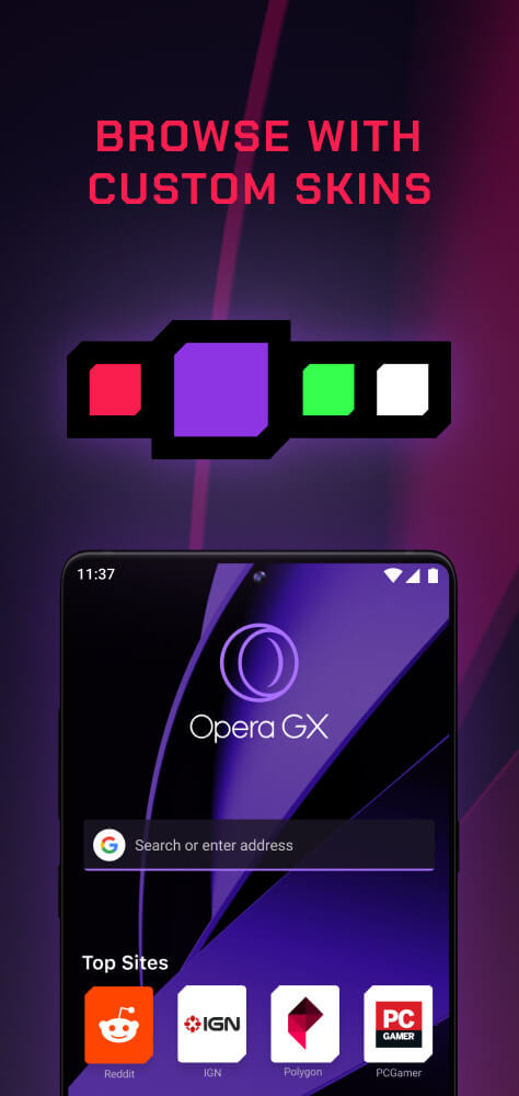 Opera GX: Gaming Browser v1.8.7 APK + MOD (More Optimized)