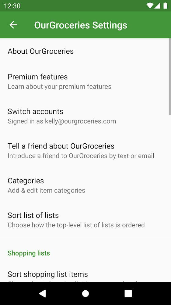 Our Groceries Shopping List v5.5.2 APK + MOD (Premium Unlocked)