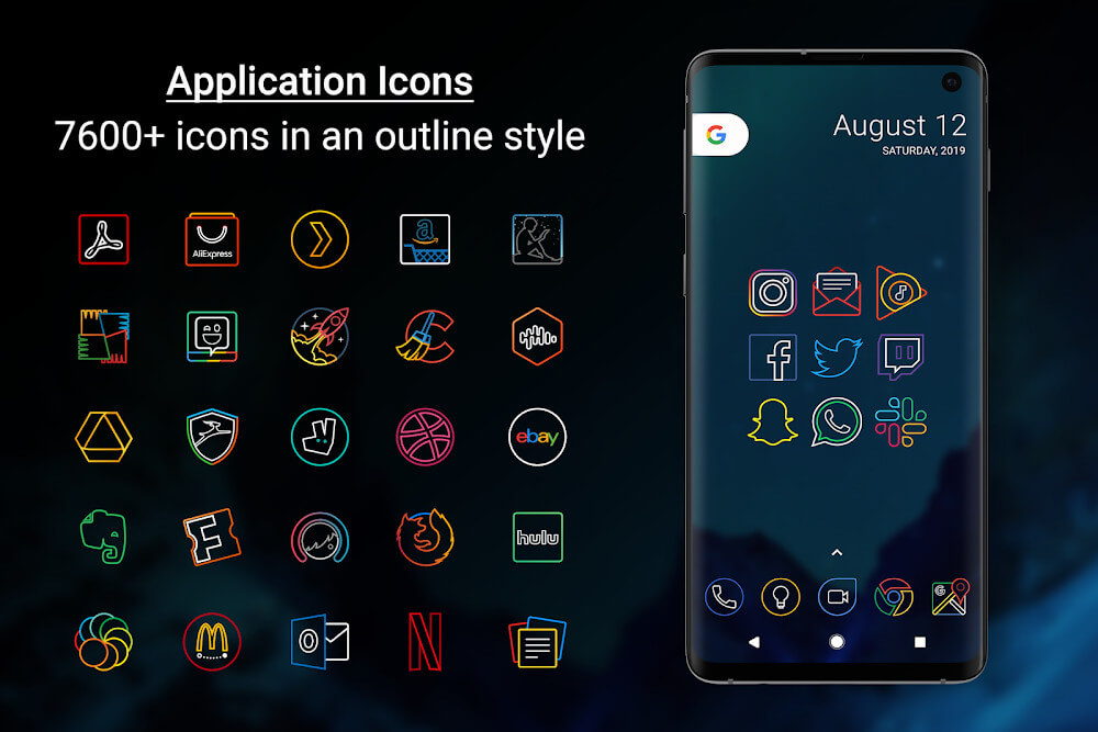 Outline Icons - Icon Pack v3.28 APK (Paid)