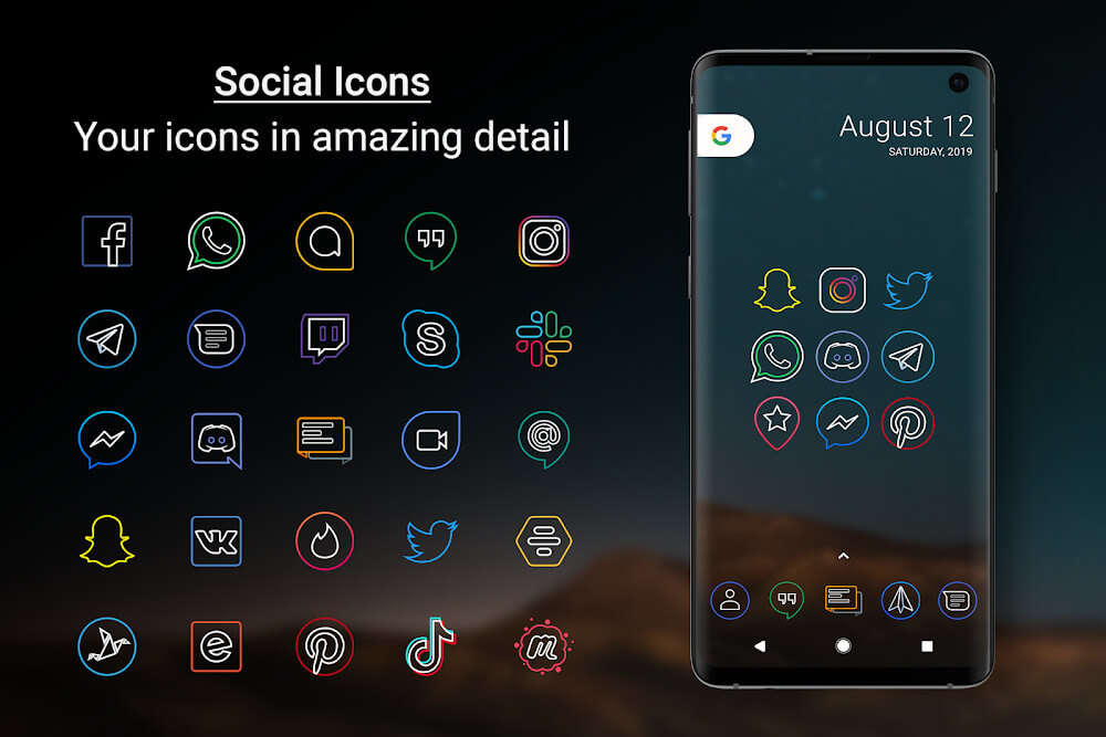 Outline Icons - Icon Pack v3.28 APK (Paid)