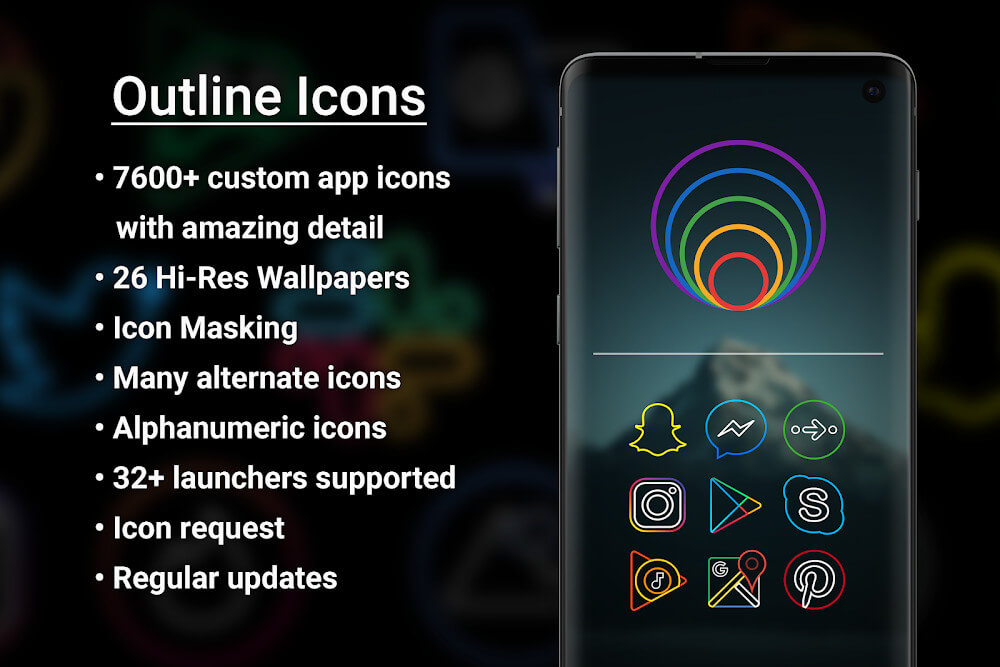 Outline Icons - Icon Pack v3.28 APK (Paid)