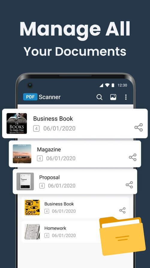 PDF Scanner v2.1.7 MOD APK (Premium Unlocked)