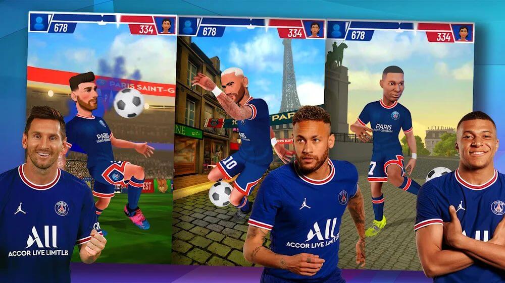 PSG Soccer Freestyle 2022 v1.0.201982 MOD APK (Free Rewards)