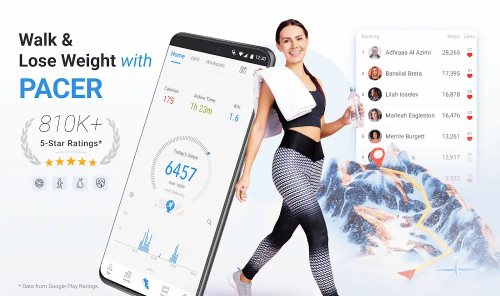 Pacer Pedometer vp11.8.1 MOD APK (Premium Unlocked)