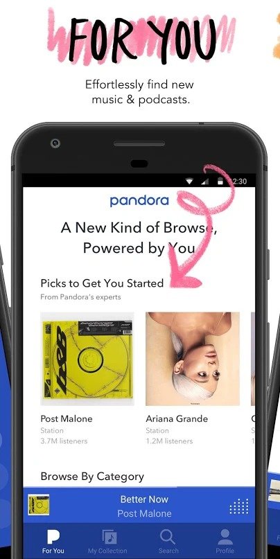 Pandora APK + MOD (Unlocked Premium/Plus) v2108.1
