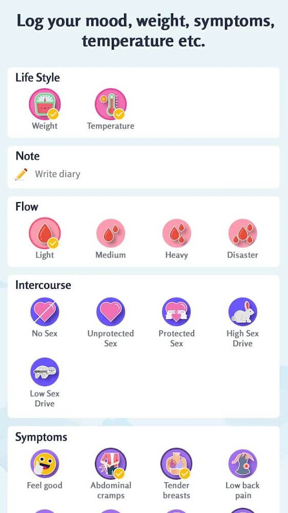 Period Tracker v1.12 APK + MOD (Premium Unlocked)