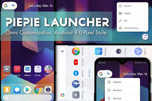 PiePie Launcher Pro 1.3.0 (Full Version) Apk for Android