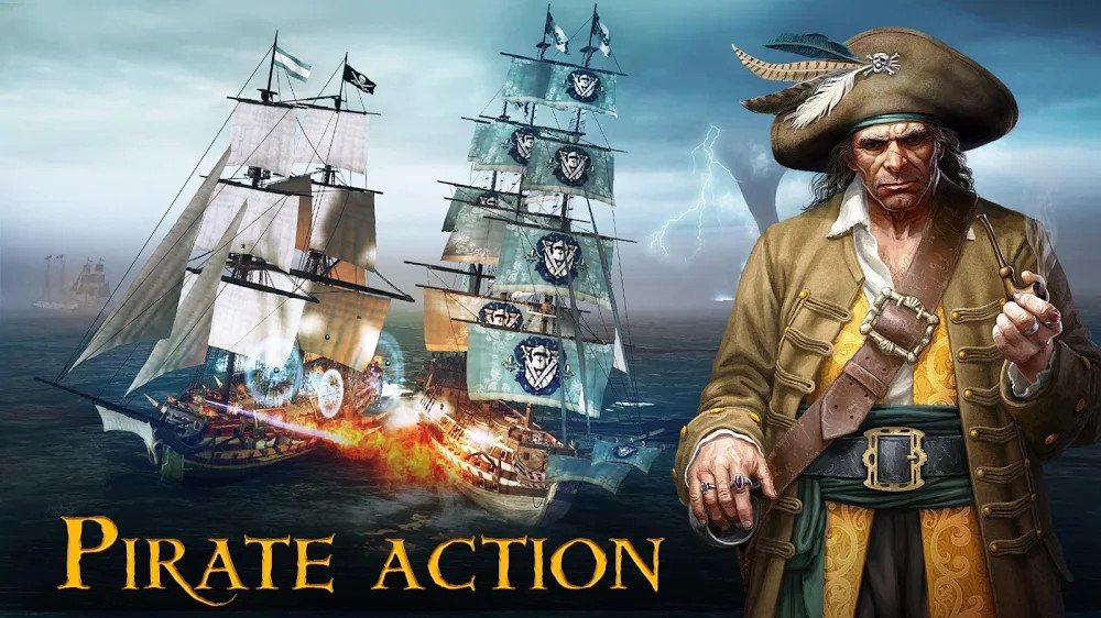 Pirates Flag: Caribbean Action v1.6.5 MOD APK + OBB (Free Shopping)