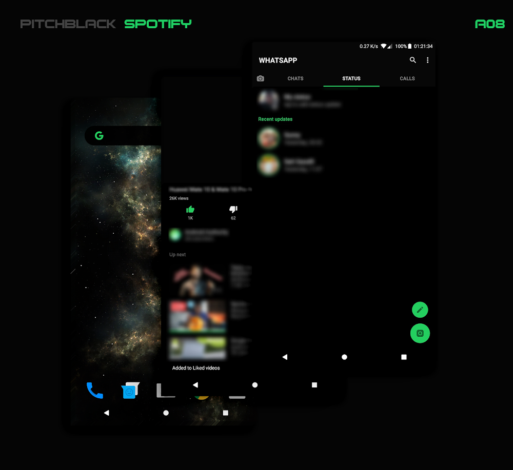PitchBlack - Substratum Theme v89.9 (Patcher) APK Download for Android