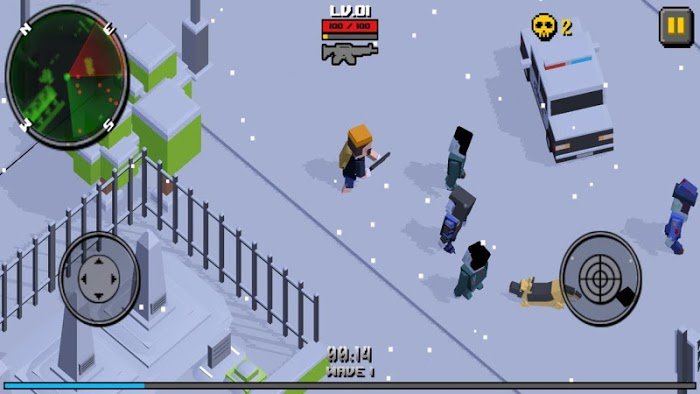 Pixel Zombie Frontier v1.2.2 (MOD gold/gems) APK download for Android