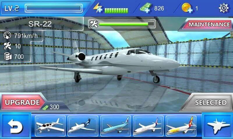 Plane Simulator 3D v1.0.8 MOD APK (Unlimited Money, Big Level)