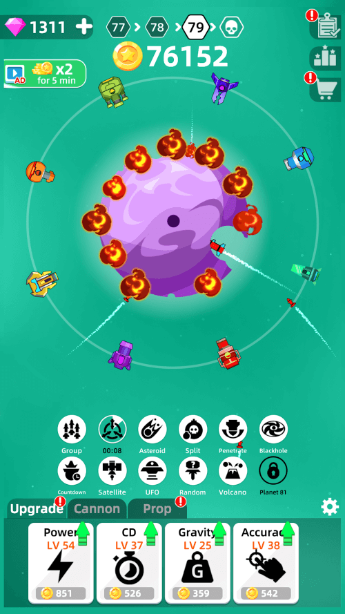 Planet Smash v0.4.2 MOD APK (Unlimited Money)