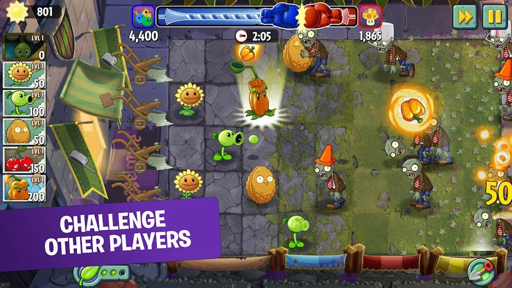 Plants vs Zombies 2 v11.6.1 MOD APK + OBB (Unlimited Coins/Gems/Suns)