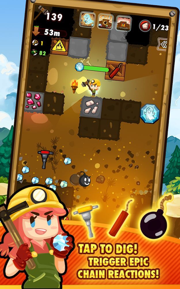 Pocket Mine 2 v4.2.0 MOD APK (Unlimited Pick Amount, Event Unlocked)