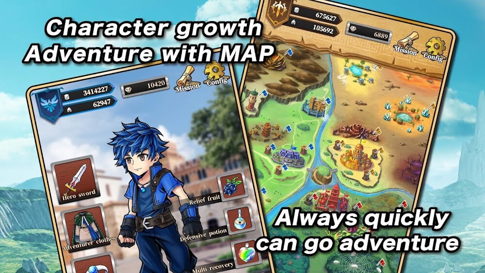 Pocket Quest Three Braves v1.0.28 MOD APK (Unlimited Diamonds)