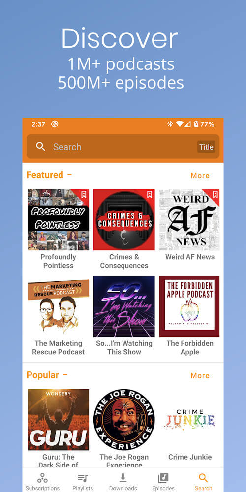 Podcast Republic v24.8.9R APK + MOD (Pro Unlocked)