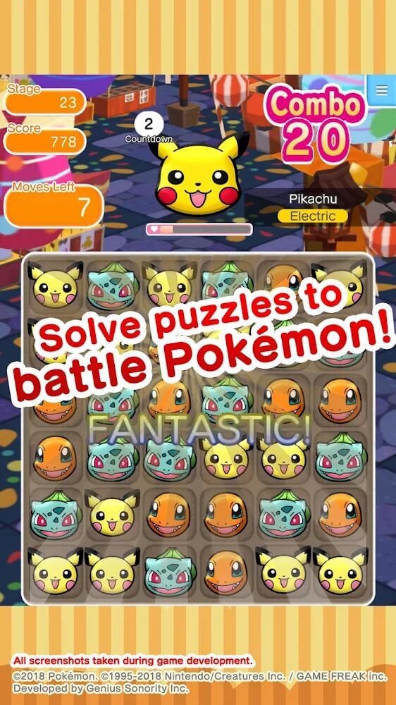 Pokémon Shuffle Mobile v1.15.0 MOD APK (High Damage, Moves, Anti Ban)