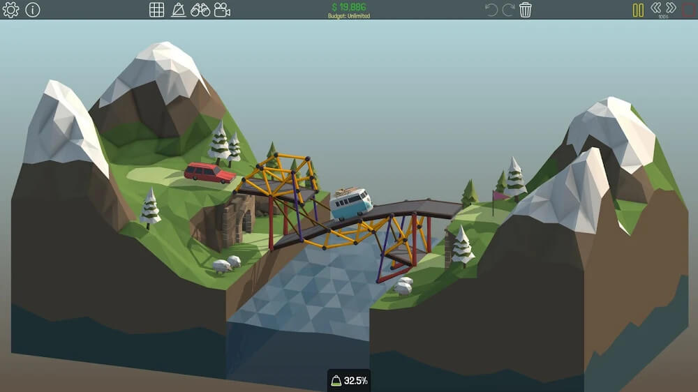 Poly Bridge v1.2.2 APK + MOD (God Mode/Unlock all level)