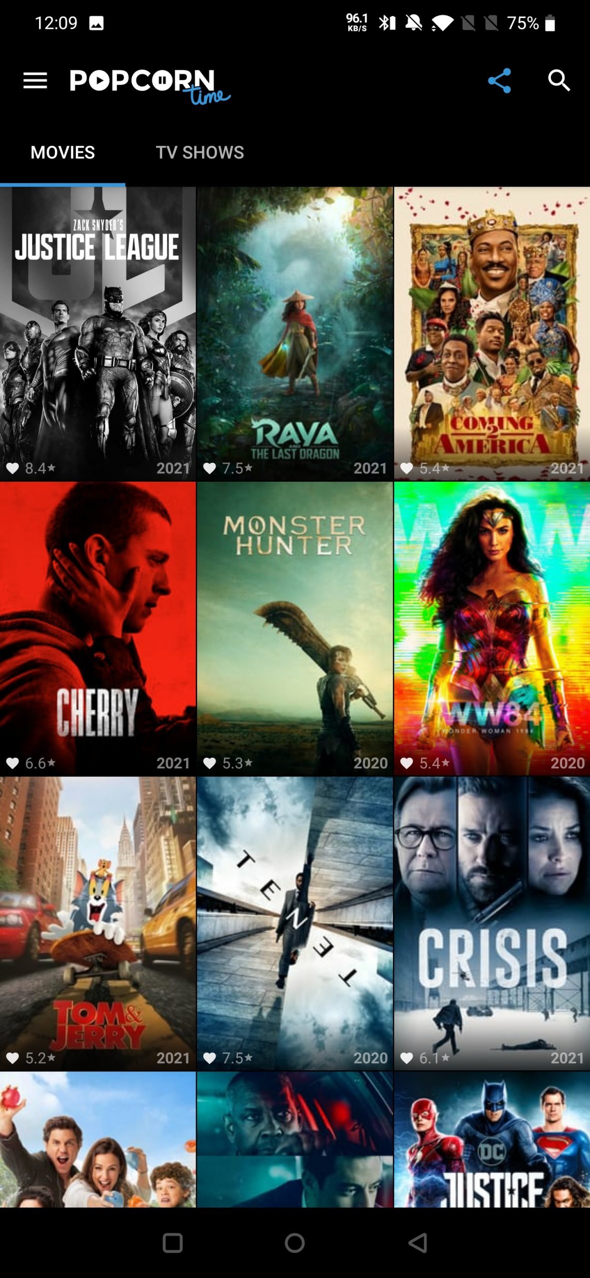 Popcorn Time v3.6.9 APK + MOD (VPN Disabled) Download for Android