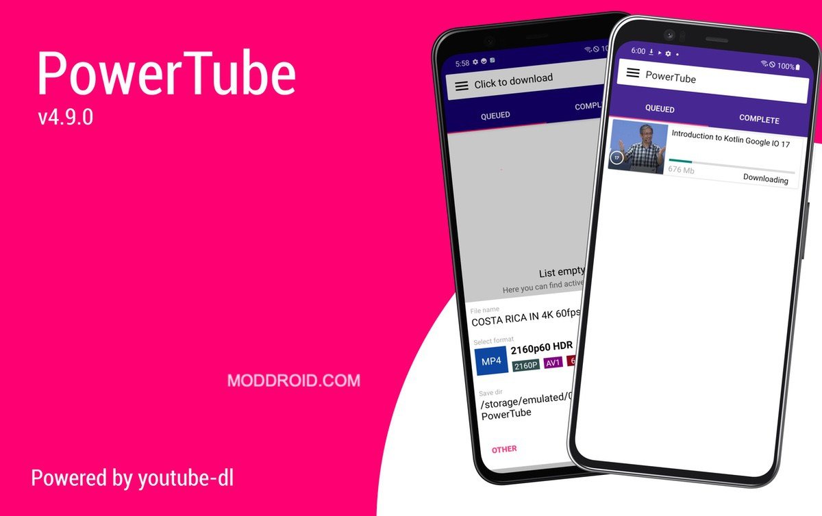 PowerTube v5.0.1 APK + MOD (Premium Unlocked)