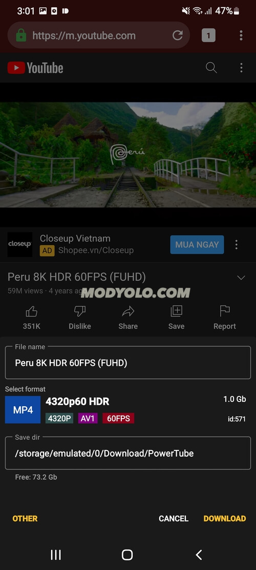 PowerTube v5.0.3 APK + MOD (Premium Unlocked)