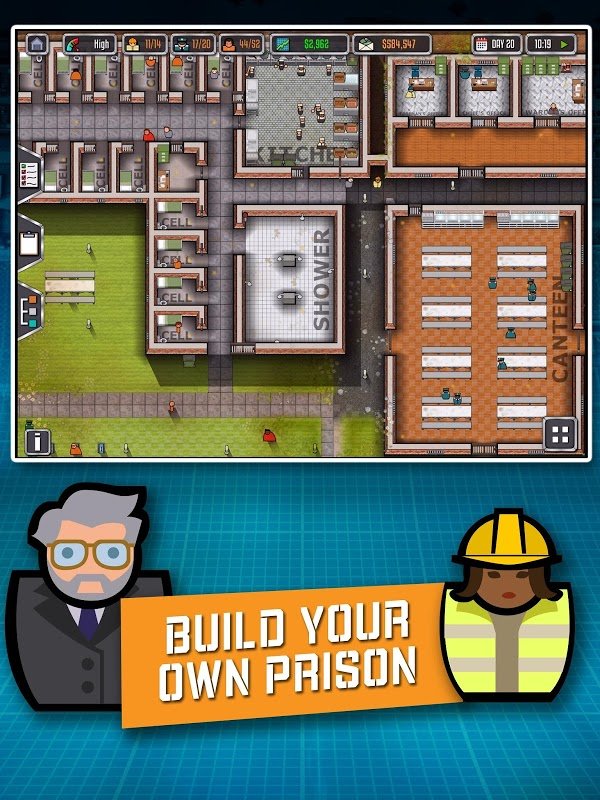 Prison Architect: Mobile v2.0.9 MOD APK + OBB (Unlimited Money) Download