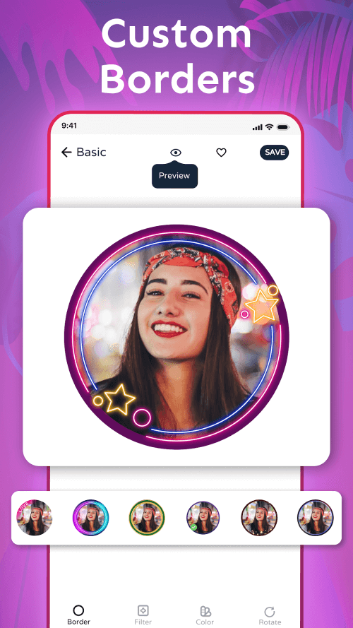 Profile Picture Border Frame v2.4.5.1 MOD APK (Premium Unlocked)