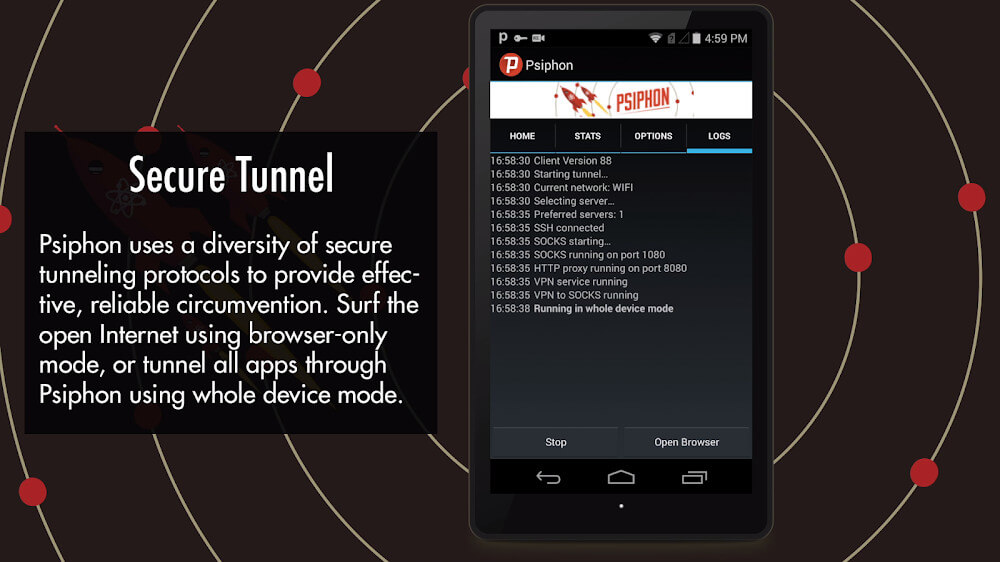 Psiphon Pro v400 APK + MOD (Premium Subscription)