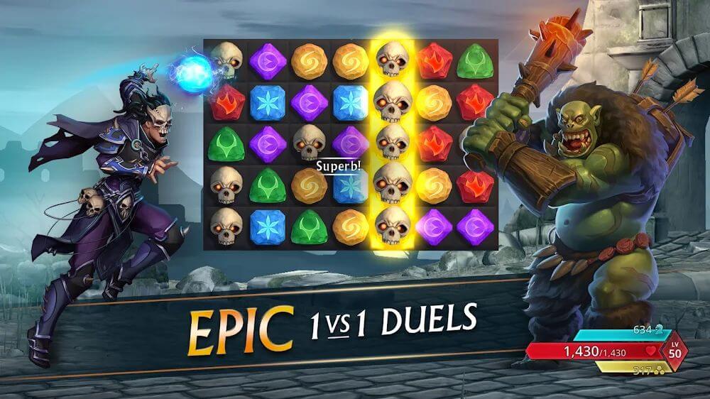 Puzzle Quest 3 v1.5.0.24415 MOD APK (God Mode)