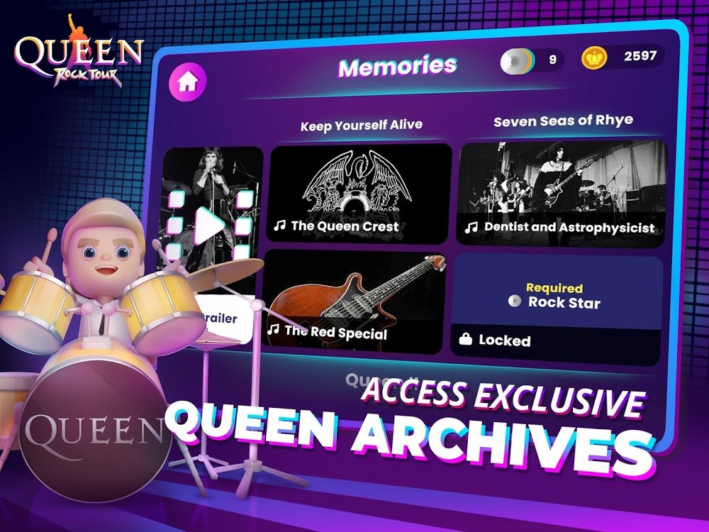 Queen: Rock Tour v1.1.6 MOD APK + OBB (Unlocked/Money) Download