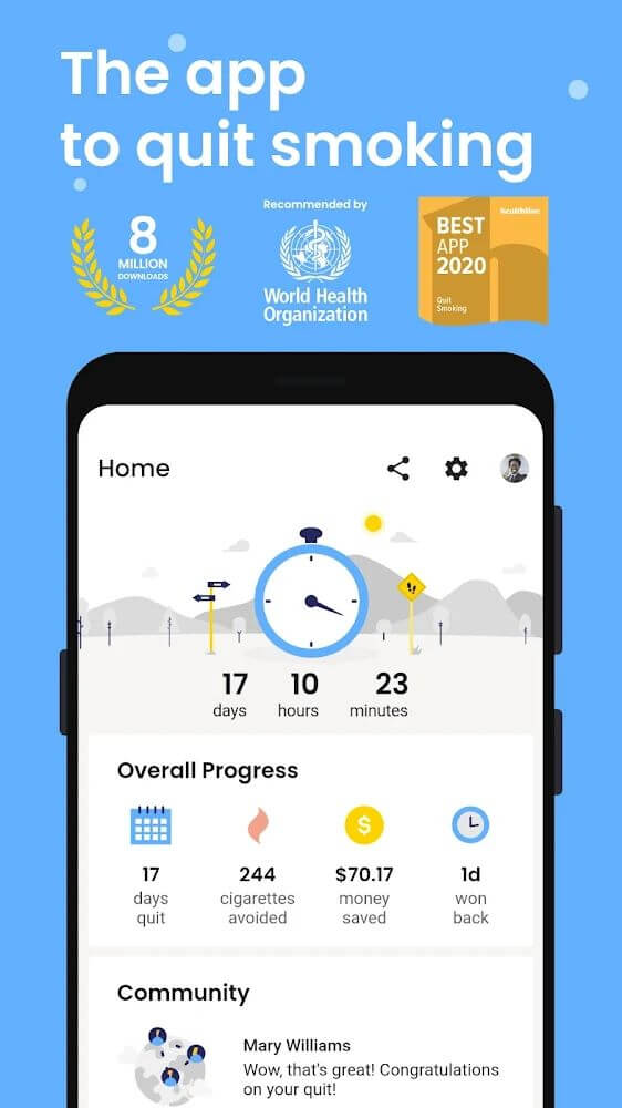 QuitNow PRO: Stop smoking v6.48.0 APK (Paid)