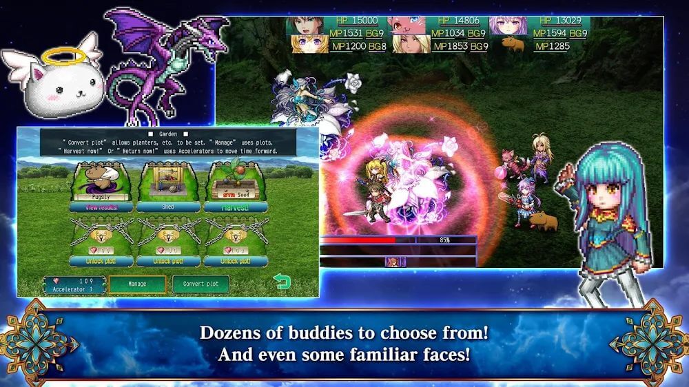 RPG Asdivine Hearts 2 v1.1.5g MOD APK (Unlocked Items, One Hit)