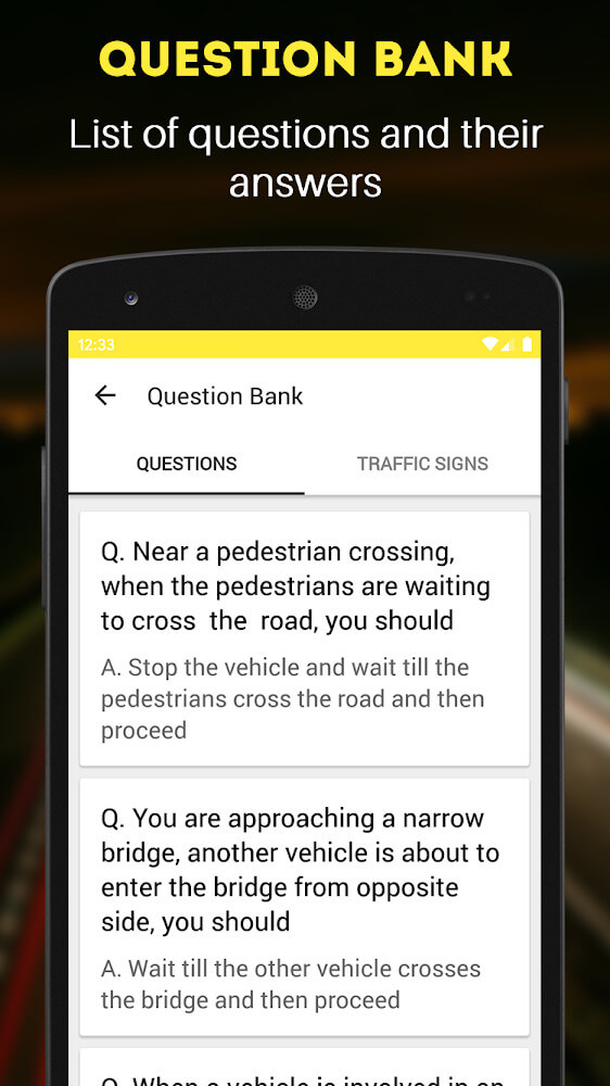 RTO Exam v3.33 b70 MOD APK (Pro Unlocked)