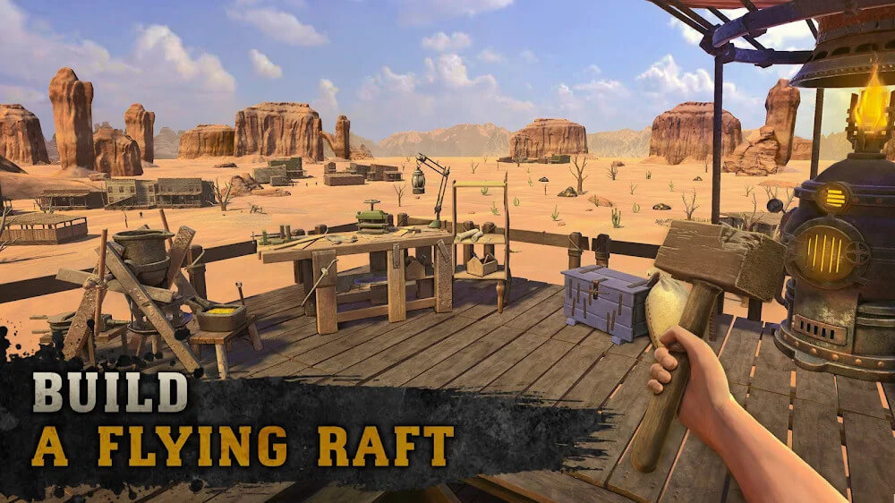 Raft Survival: Desert Nomad v0.35.12 MOD APK (Unlimited Money/One Hit)