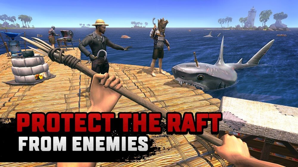 Raft Survival Multiplayer v10.1.9 MOD APK (Premium Unlocked)