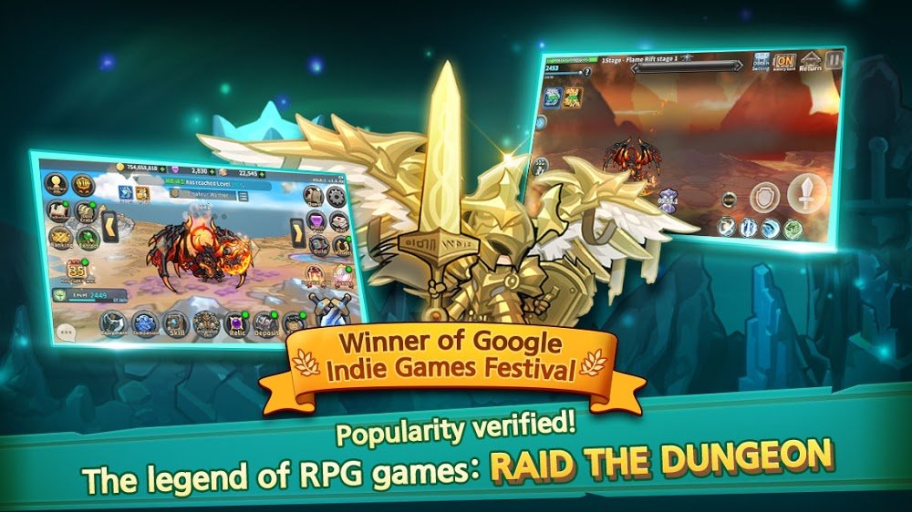 Raid the Dungeon v1.20.2 MOD APK (Menu/High Damage)