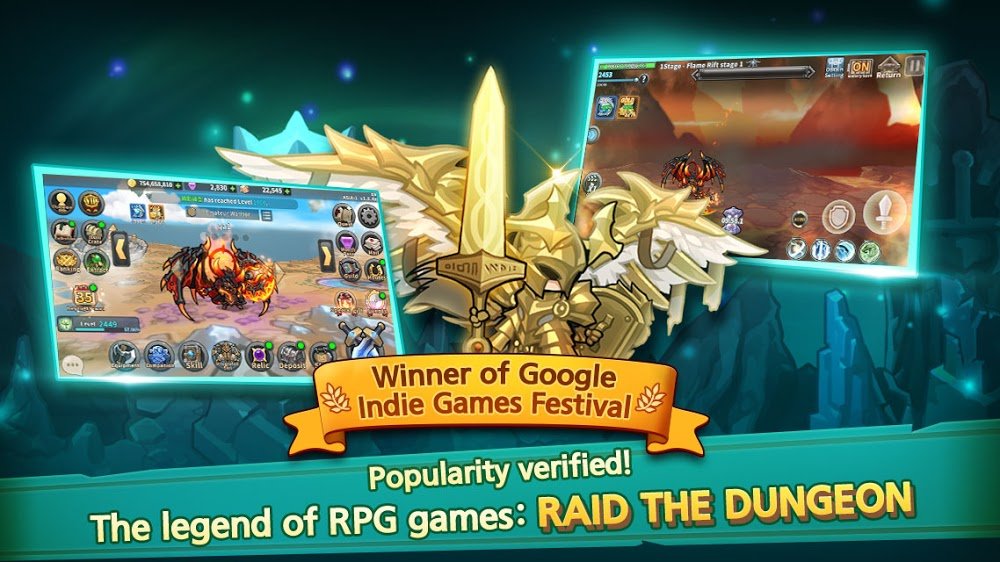 Raid the Dungeon v1.21.4 MOD APK (Menu/High Damage)